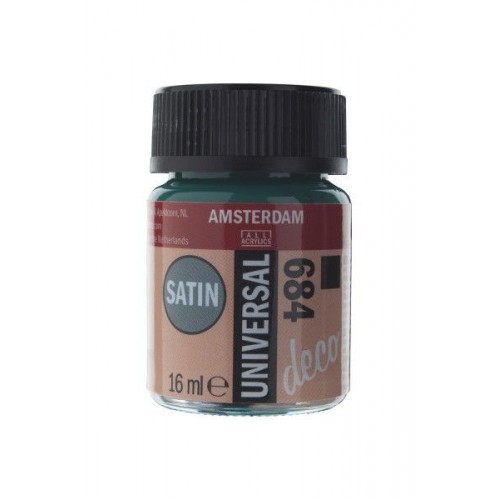 ΧΡΩΜΑ AMSTERDAM UNIVERSAL SATIN 684 BOTTLE GREEN 16ML
