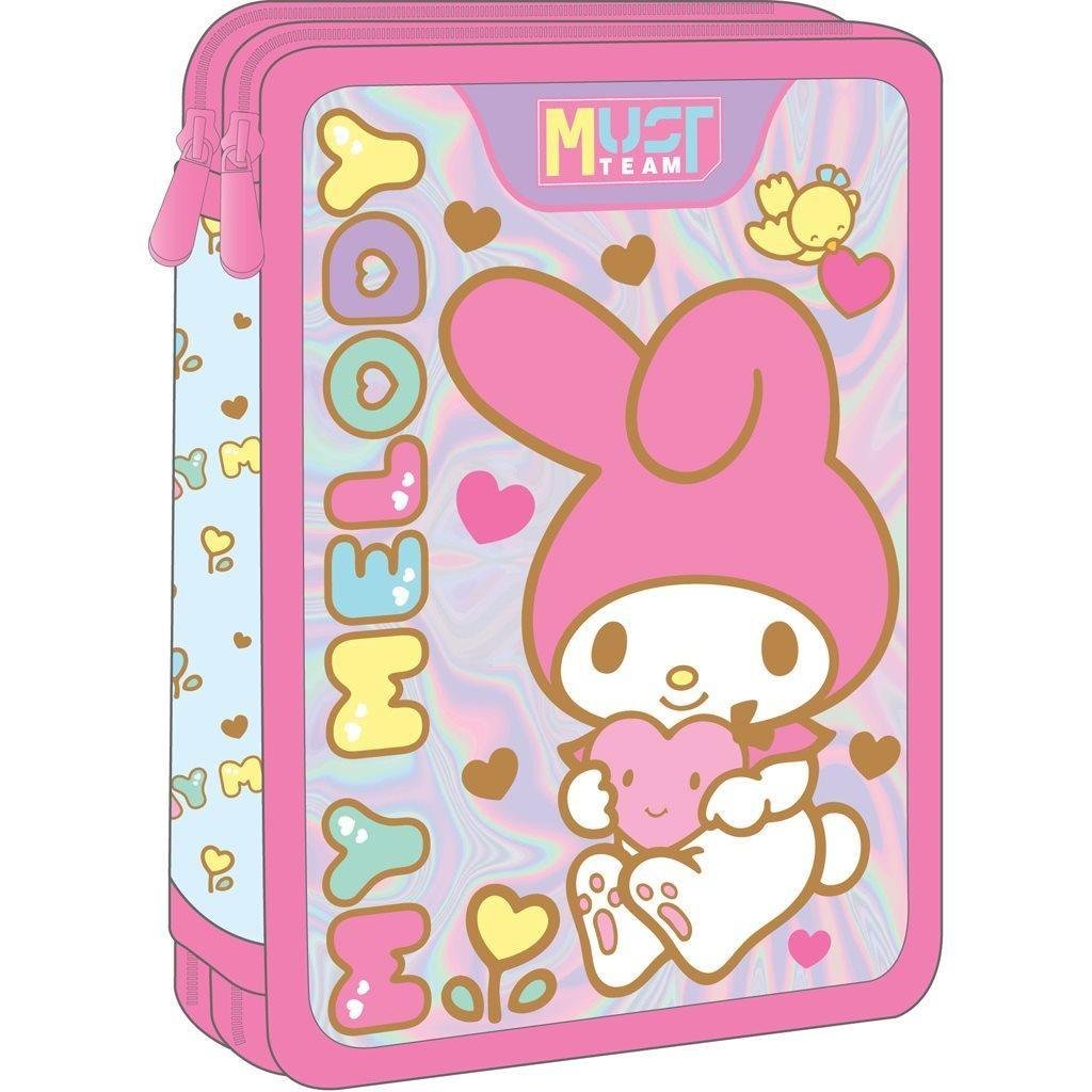 Σχολική Κασετίνα Διπλή Γεμάτη My Melody Must Team