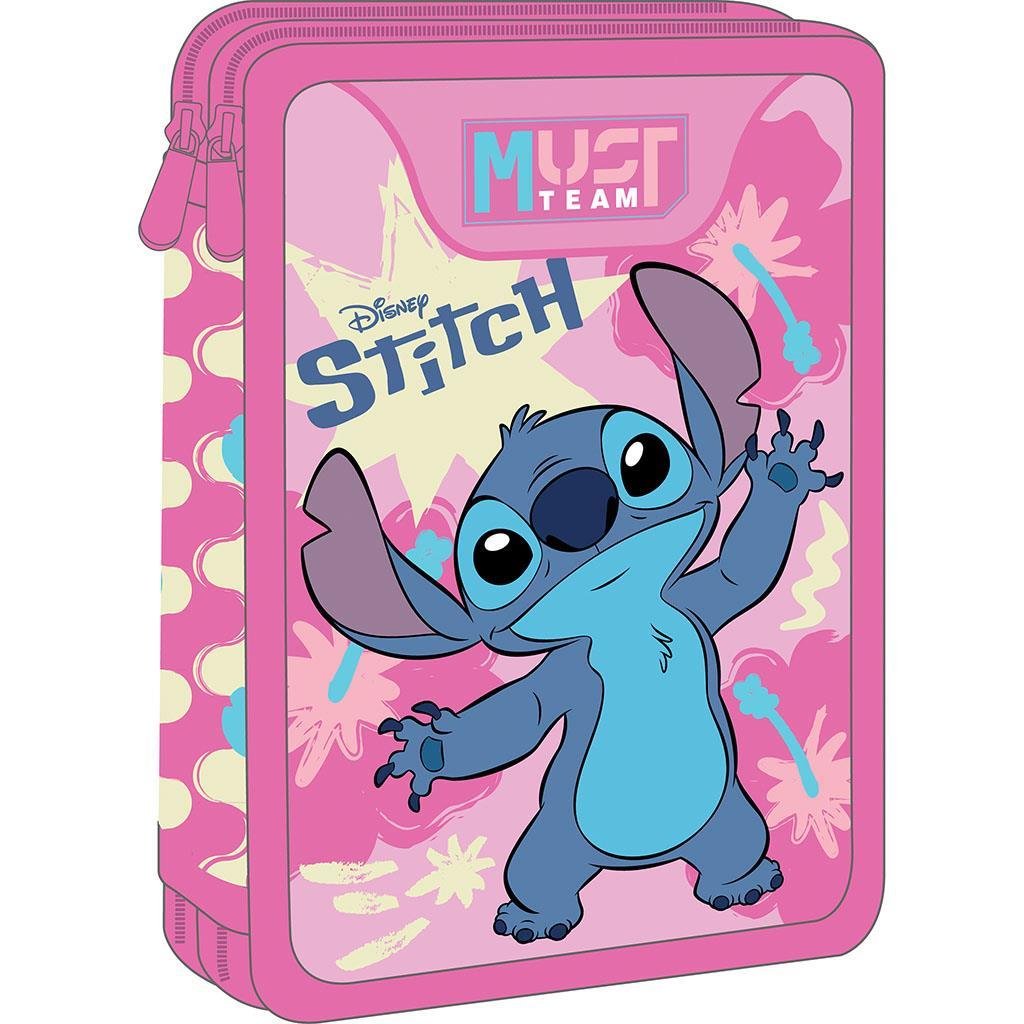 Σχολική Κασετίνα Διπλή Γεμάτη Disney Stitch Must Team