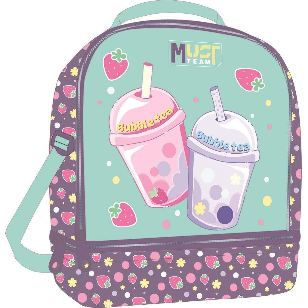Τσαντάκι Φαγητού Ισοθερμικό Must Team Yummy Bubble Tea 2 Θήκες