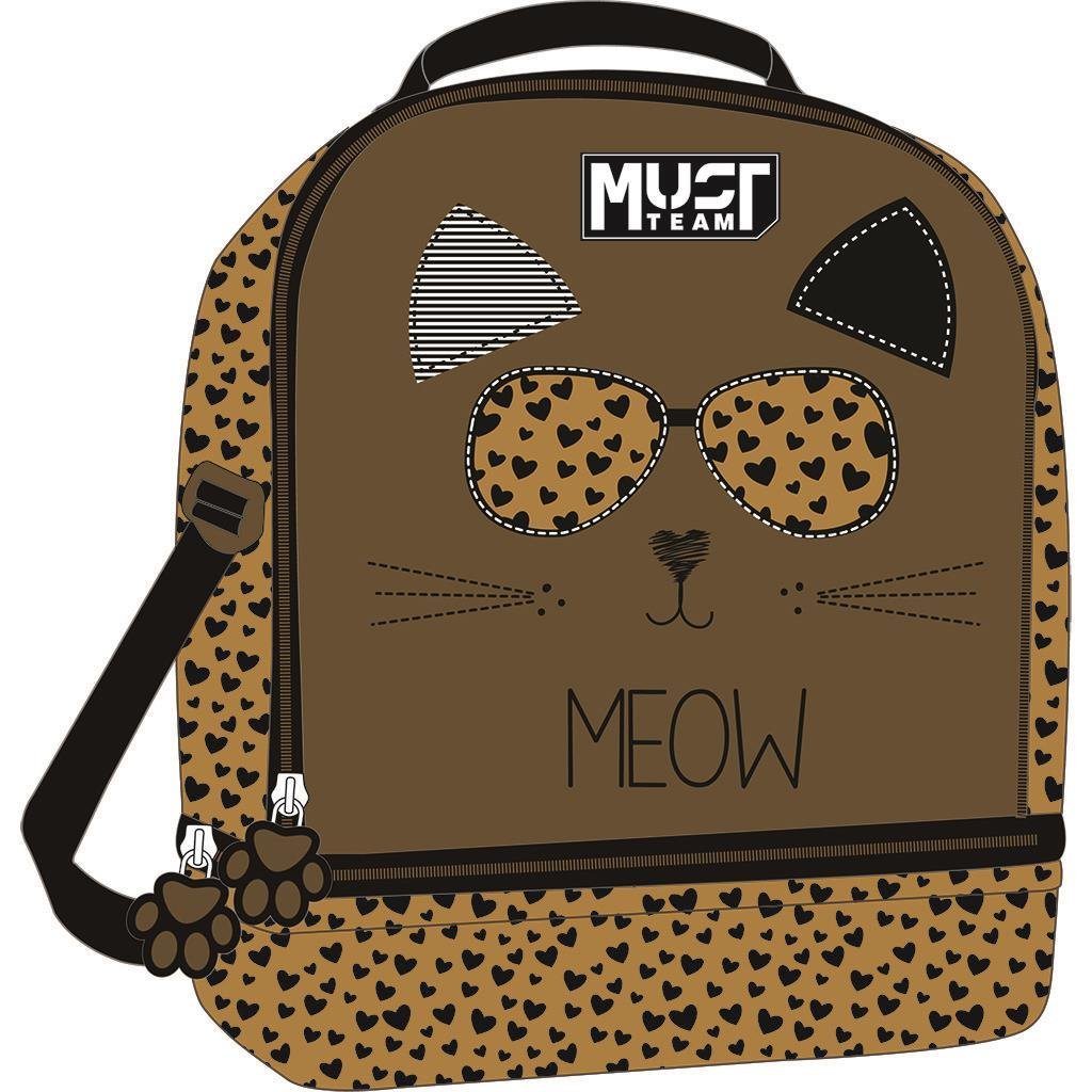 Τσαντάκι Φαγητού Ισοθερμικό Must Team Yummy Meow 2 Θήκες