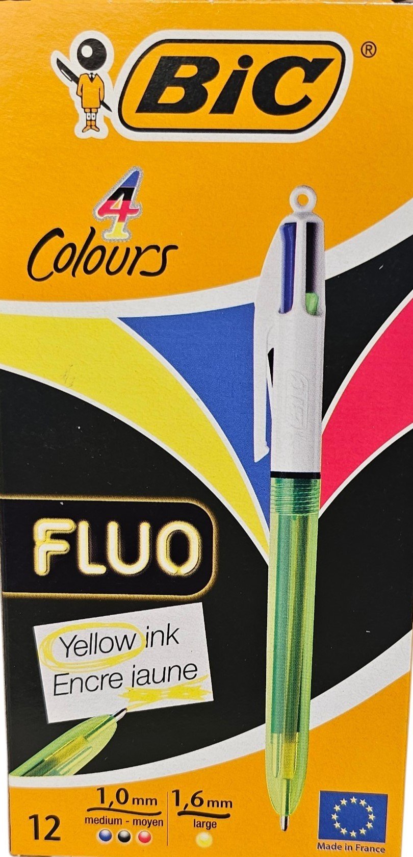 ΣΤΥΛΟ BIC 4 ΧΡΩΜΑΤΩΝ FLUO 1.0MM