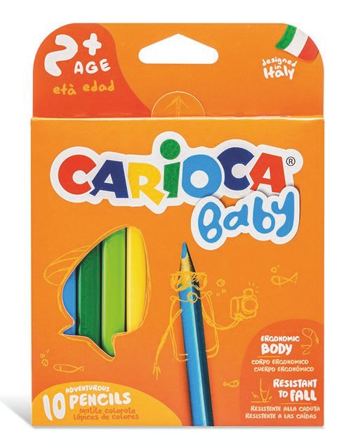 ΞΥΛΟΜΠΟΓΙΕΣ BABY 10ΧΡΩΜ CARIOCA 42819