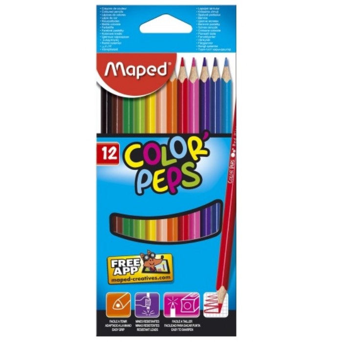 Maped Ξυλομπογιές Color