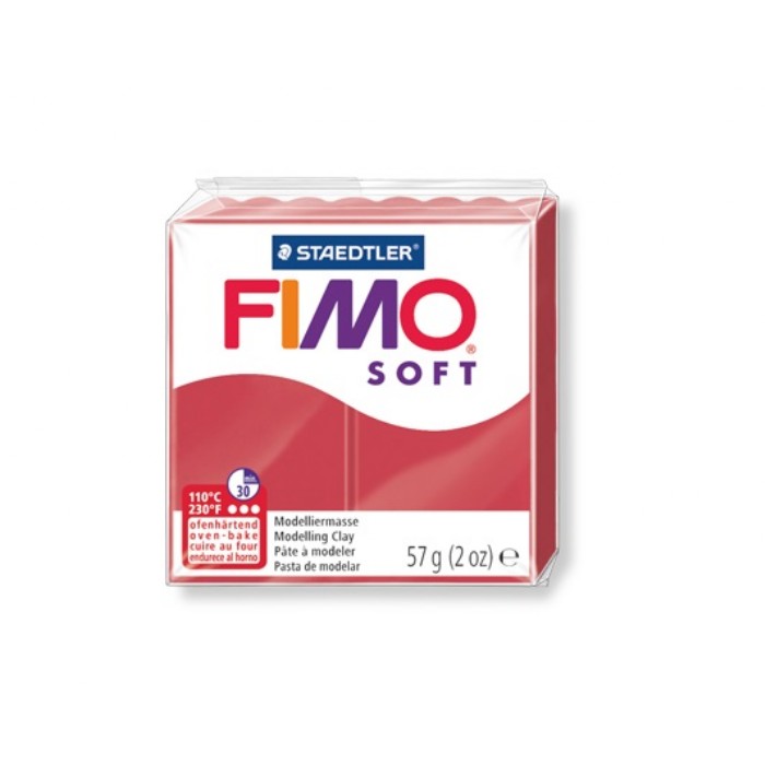 Staedtler Πηλός Fimo Soft Cherry Red 8020-26 57gr