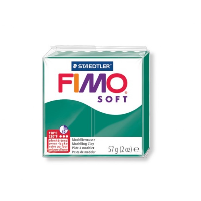 Staedtler Πηλός Fimo Soft Green Emerald 8020-56 57gr
