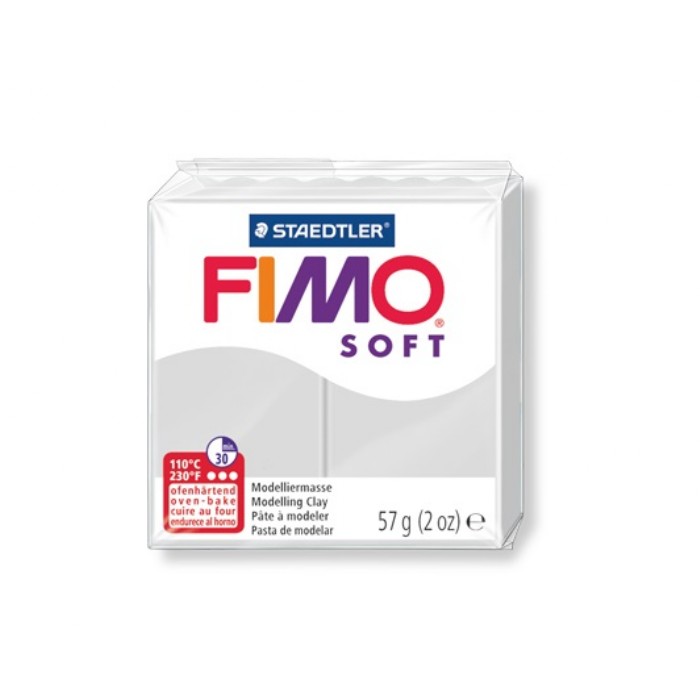 Staedtler Πηλός Fimo Soft Dolphin Grey 8020-80 57gr