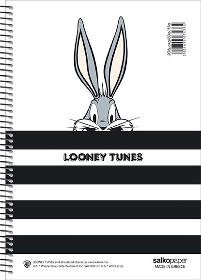 ΣΠΙΡΑΛ LOONEY TUNES 21X29/60ΣΕΛ 1Θ