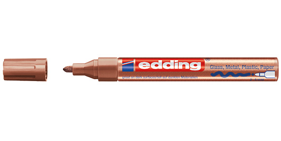 EDDING ΜΑΡΚΑΔΟΡΟΣ ΑΝΕΞΙΤΗΛΟΣ 2ΜΜ ΣΤΡΟΓΓ.ΜΥΤΗ ΜΠΡΟΝΖΕ