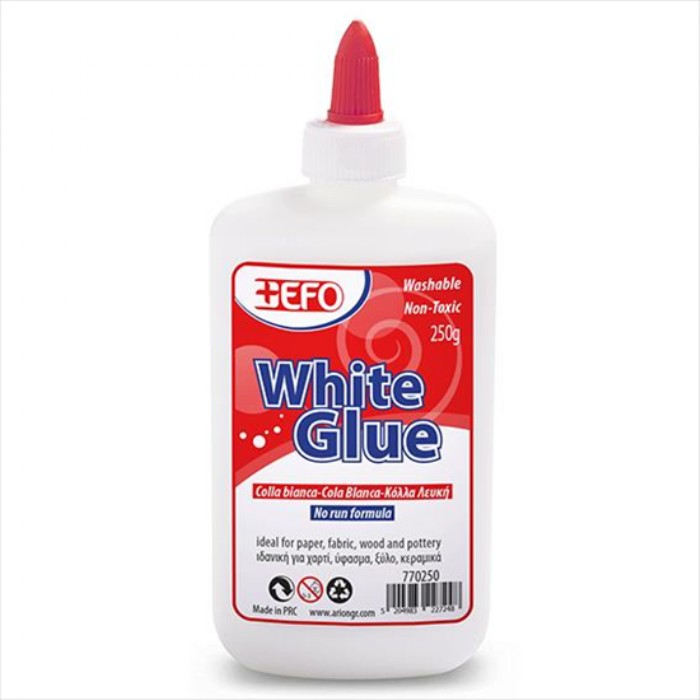 EFO White Glue Κόλλα Χειροτεχνίας Ατλακόλ 250gr