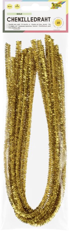 ΣΥΡΜΑ ΠΙΠΑΣ 8ΜΜ-50CM ΧΡΥΣΟ10ΤΕΜ FOLIA