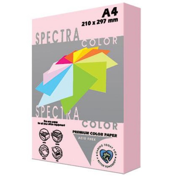 Spectra Color Φωτ/Κό Χαρτί 80gr Χρωματιστό Α4 500Φ Ροζ