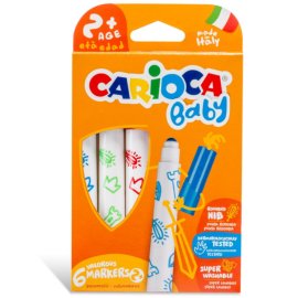 CARIOCA ΜΑΡΚΑΔΟΡΟΙ BABY ΠΡΟΣΧΟΛ. ΗΛΙΚΙΑΣ 2+ (6 ΤΕΜ)
