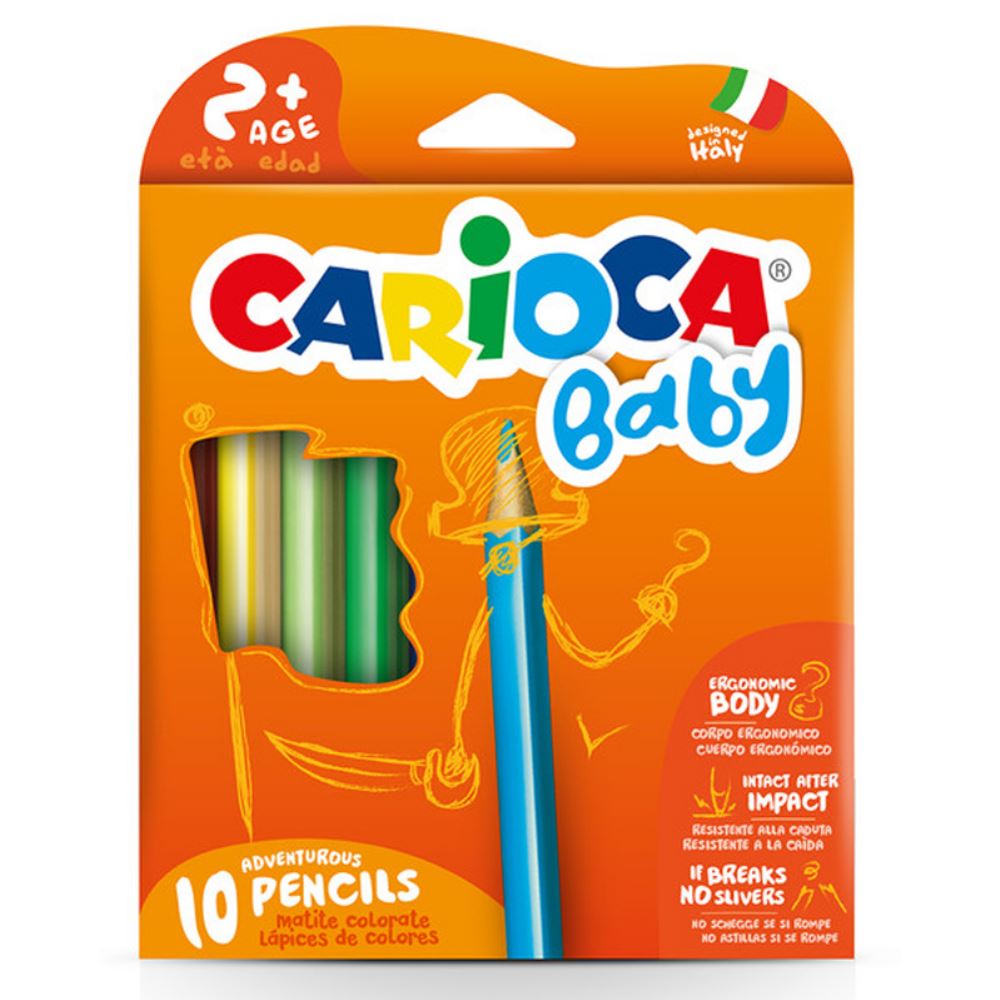 CARIOCA ΞΥΛΟΜΠΟΓΙΕΣ BABY ΠΡΟΣΧΟΛΙΚΗΣ ΗΛΙΚΙΑΣ 2+ (10 ΤΕΜ)