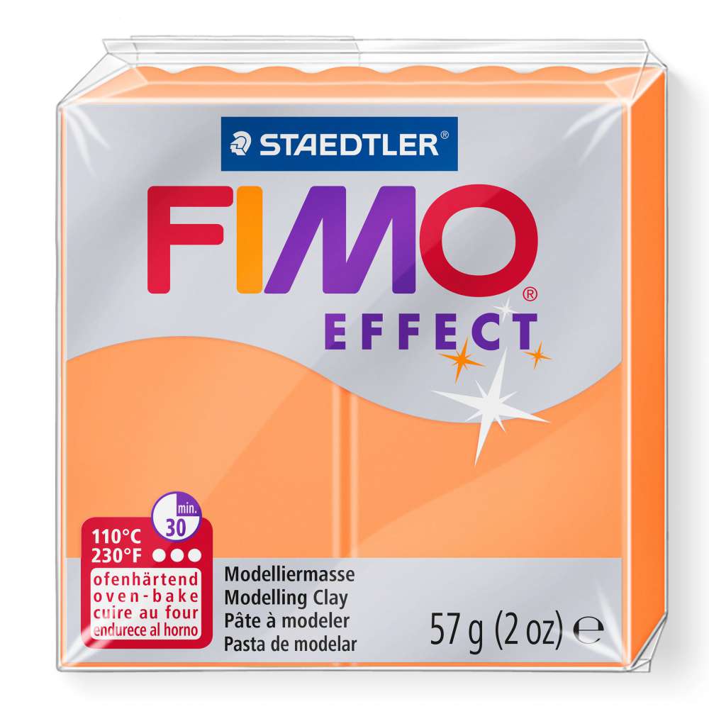 STAEDTLER ΠΗΛΟΣ FIMO 8010-401 EFFECT NEON ORANGE 57gr