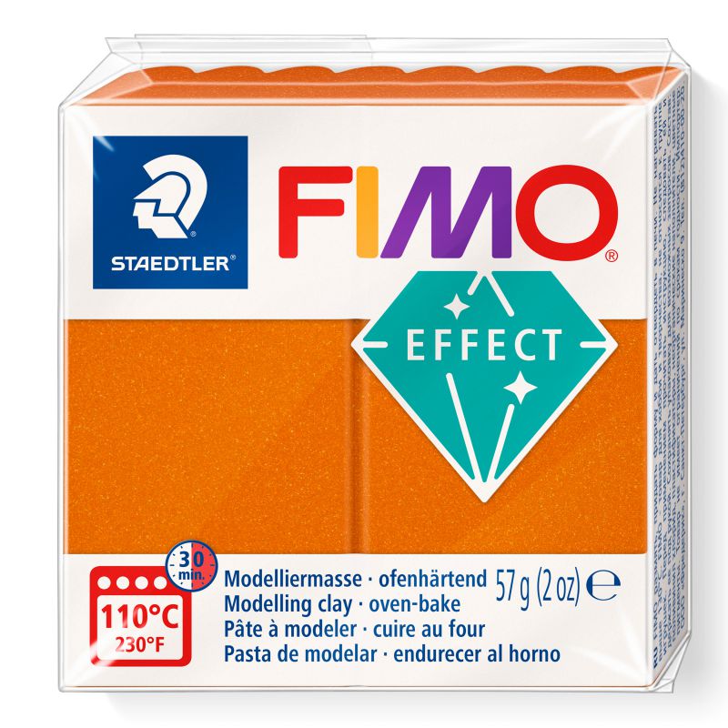 STAEDTLER ΠΗΛΟΣ FIMO 8010-41 EFFECT ORANGE METALLIC 57gr