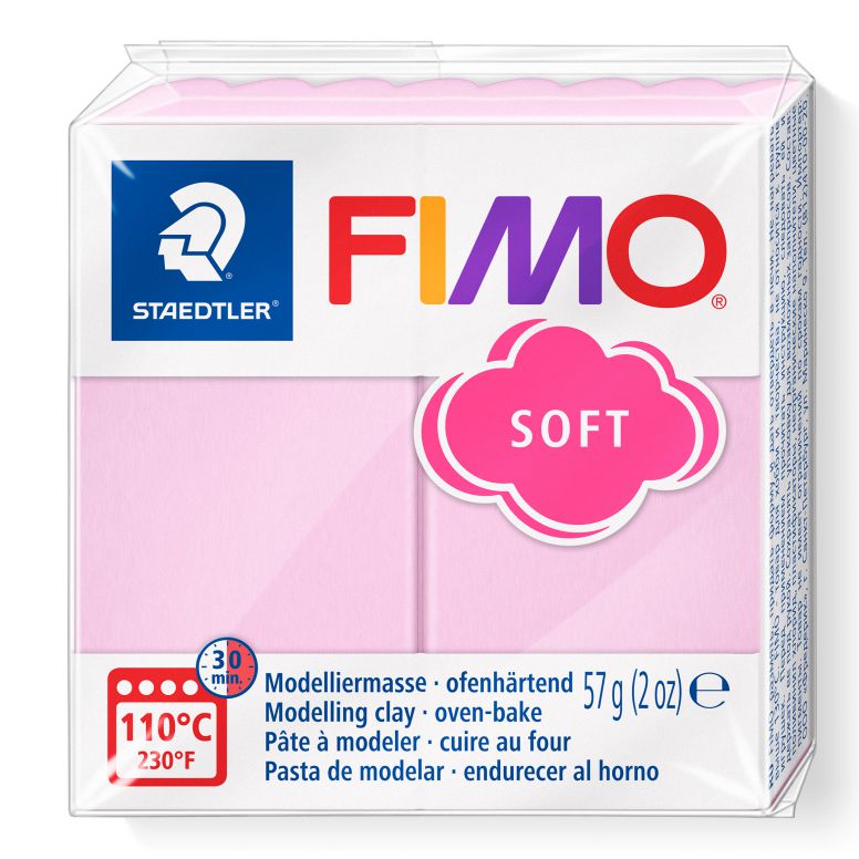 STAEDTLER ΠΗΛΟΣ FIMO 8020-205 SOFT LIGHT PINK 57gr