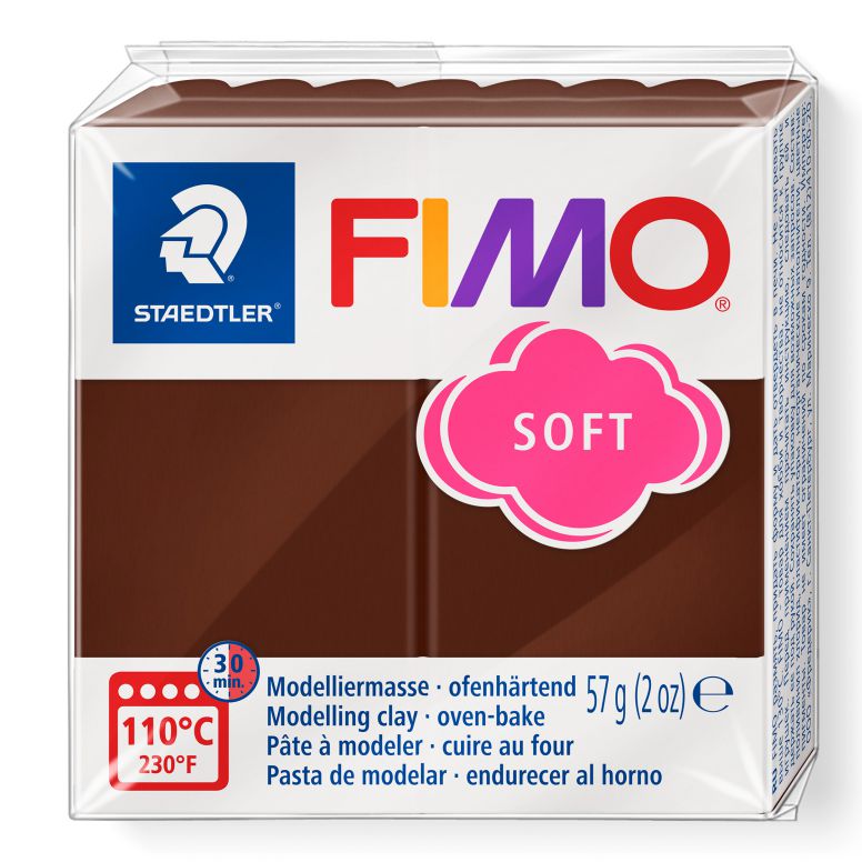 STAEDTLER ΠΗΛΟΣ FIMO 8020-75 SOFT CHOCOLATE 57gr