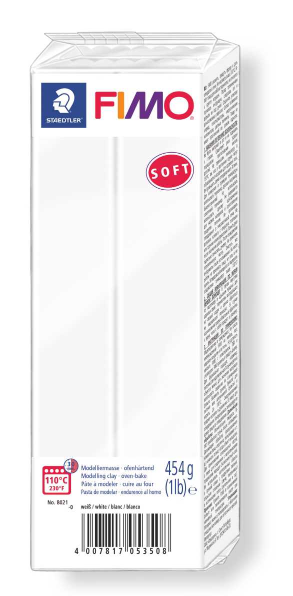 STAEDTLER ΠΗΛΟΣ FIMO 8021-0 SOFT WHITE 454G