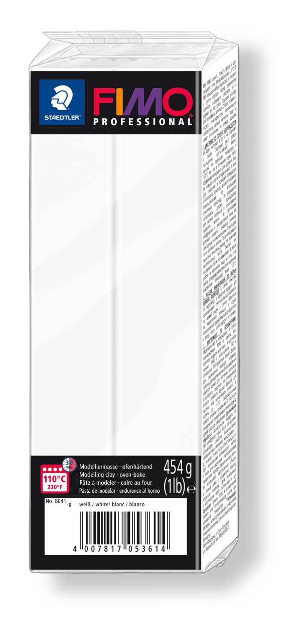 STAEDTLER ΠΗΛΟΣ FIMO 8041-0 PROFESSIONAL WHITE 454GR