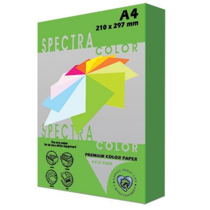 Spectra Color Φωτ/Κό Χαρτί 160gr Χρωματιστό Α4 250Φ Πράσινο