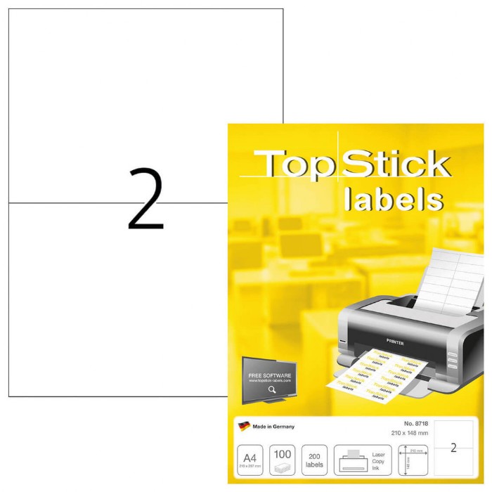 Top Stick Ετικέτες Α4 8718 210 x 148 mm