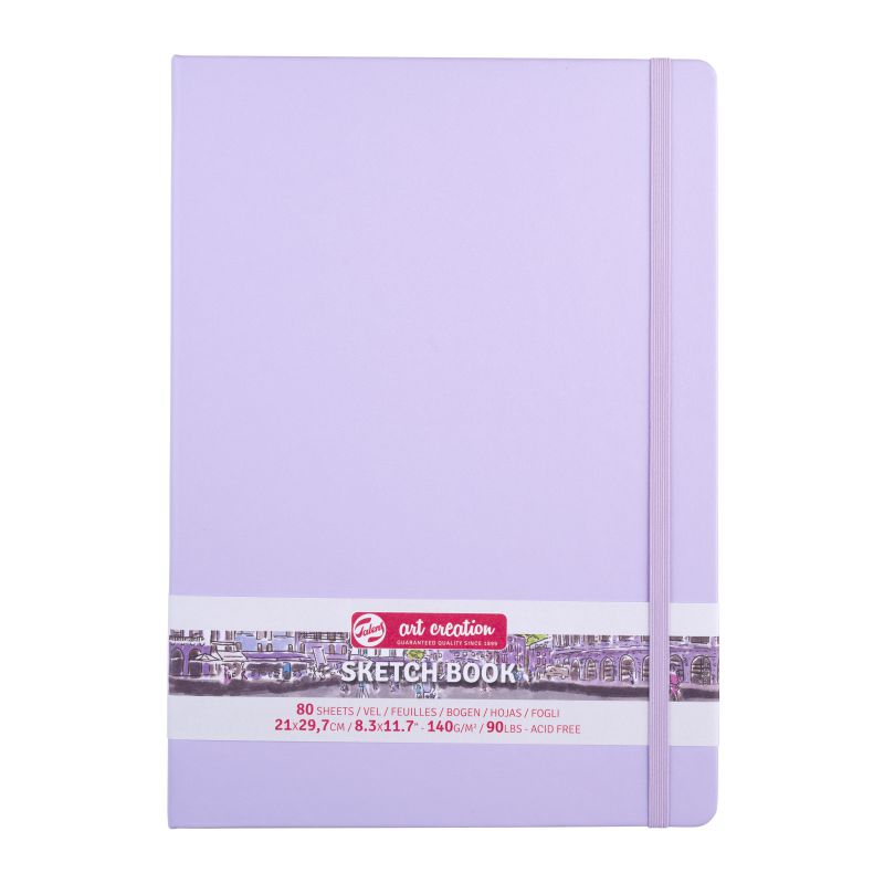 ΜΠΛΟΚ ΣΧΕΔΙΟΥ PASTEL VIOLET 21Χ30 80Φ 140GR ΔΕΜΕΝΟ ΜΕ ΛΑΣΤΙΧΟ SKETCH BOOK ART CREATION