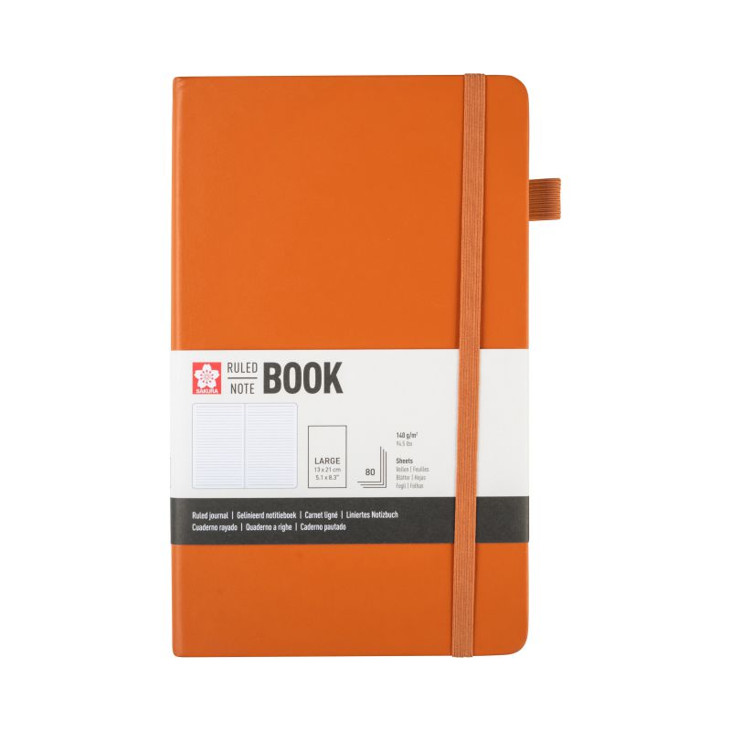 ΜΠΛΟΚ SAKURA 13X21CM RULED NOTEBOOK AMBER