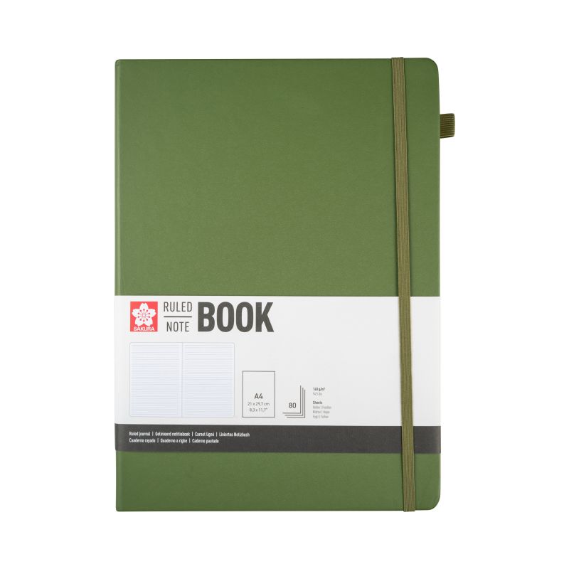 ΜΠΛΟΚ SAKURA 21X30CM RULED NOTEBOOK PINE NEEDLE