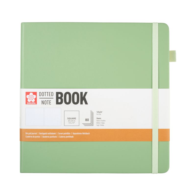 ΜΠΛΟΚ SAKURA 20X20CM DOTTED NOTEBOOK PALE PATINA