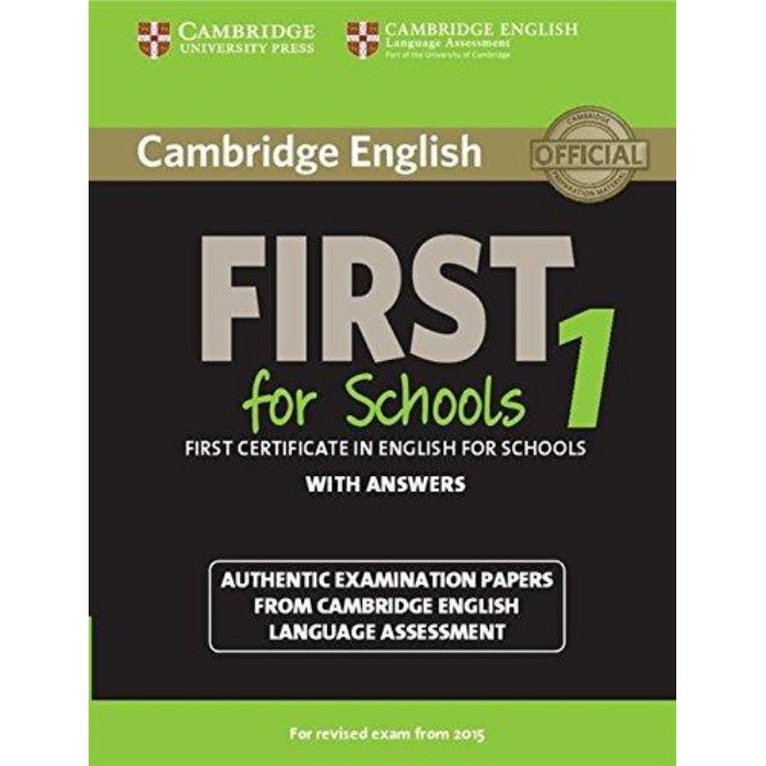 Cambridge English First For Schools 1 (With Answers) 9781107647039