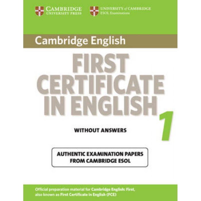 CAMBRIDGE ENGLISH FIRST 1 SB WO/A (FOR REVISED EXAM FROM 2015)
