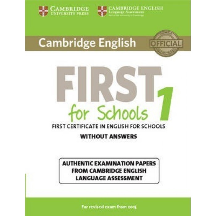 Cambridge English First For Schools 1 - Student