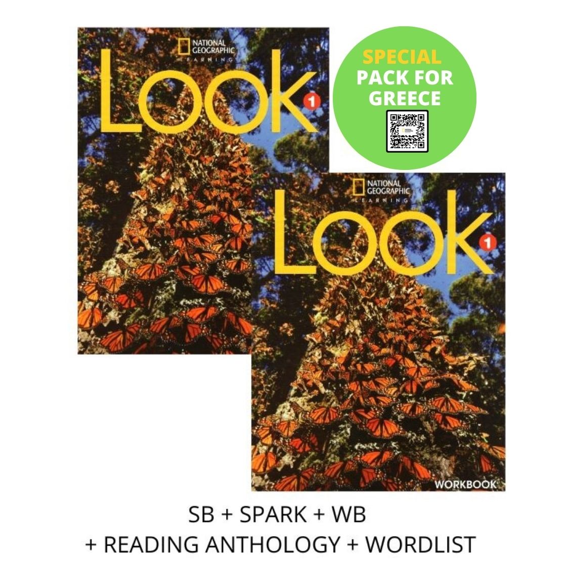 LOOK 1 SPECIAL PACK FOR GREECE (SB + SPARK + WB + READING ANTHOLOGY & WORDLIST) BRIT. ED
