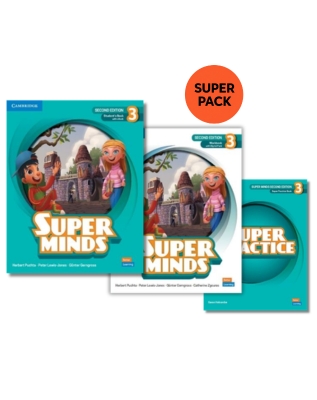 SUPER MINDS 3 SUPER PACK 2 (SB + WB + SUPER PRACTICE + WORDLIST) 2ND ED