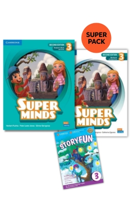 SUPER MINDS 3 SUPER PACK 3 (SB + WB + STORYFUN 3 + WORDLIST) 2ND ED