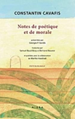 NOTES POETIQUE ET DE MORALE PB