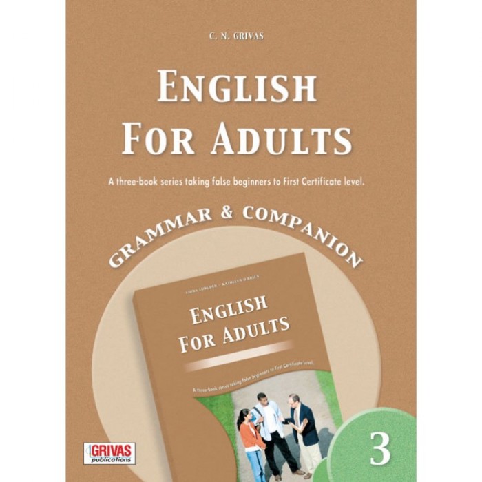 English For Adults 3 Grammar & Companion (Βιβλίο Γραμματικής+Γλωσσάριο) 9789604091522