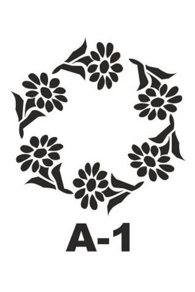 ΣΤΕΝΣΙΛ 20Χ20 A-1 ARTEBELLA ΣΤΡΟΓΓΥΛΟ ΜΕ ΛΟΥΛΟΥΔΙΑ