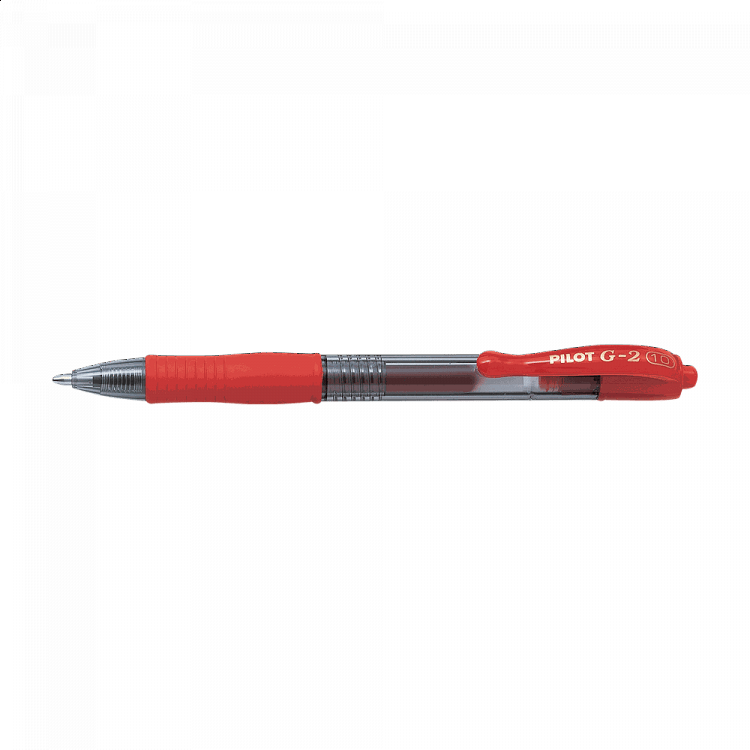 Στυλό Gel Μπίλιας 1.0mm PILOT G-2 Κόκκινο, σε Κουτί 12τμχ