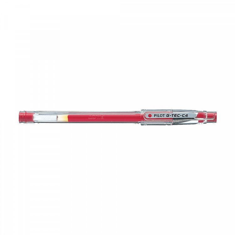 Στυλό Gel 0.4mm PILOT G-TEC-C4 Extra Fine Κόκκινο, σε Κουτί 12τμχ