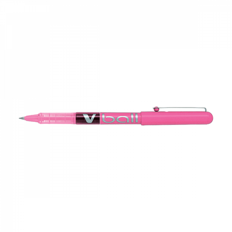 Στυλό Μπίλιας 0.5mm Fine PILOT V-BALL Ροζ, σε Κουτί 12τμχ