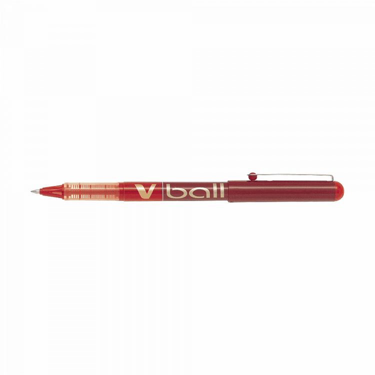 Στυλό Μπίλιας 0.7mm Medium PILOT V-BALL Κόκκινο, σε Κουτί 12τμχ