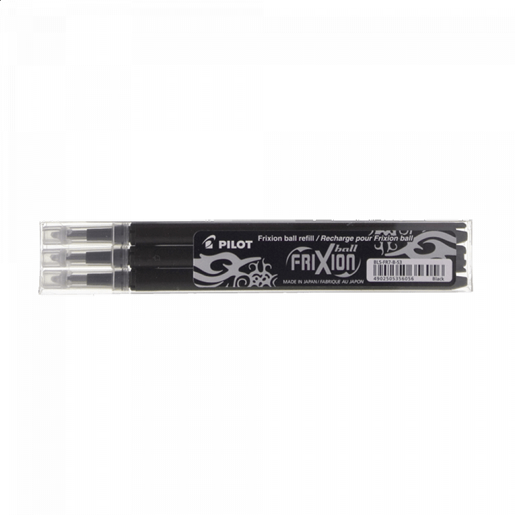 Ανταλλακτικό για Στυλό Μπίλιας 0.7mm Medium PILOT FRIXION Μαύρο, σε Κουτί 12τμχ