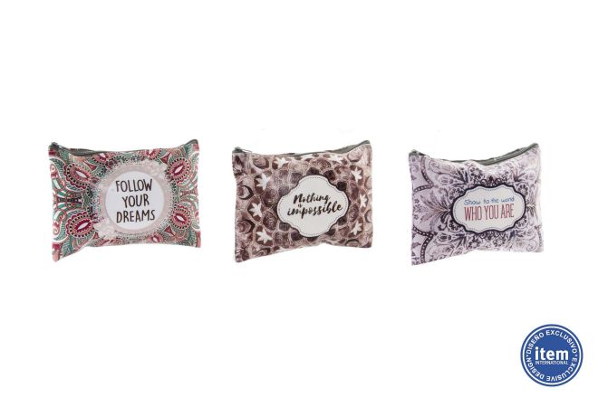 ΤΣΑΝΤΑ ΚΑΛΛΥΝΤΙΚΩΝ 18X13X1 PVC MANDALA 3ΣΧΕΔΙΑ