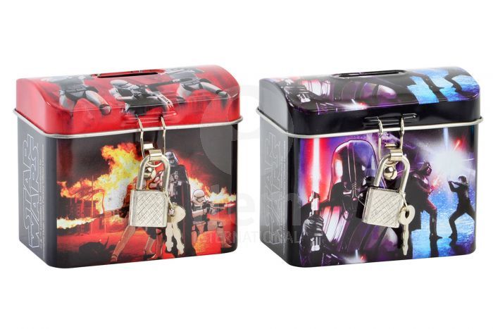 ΚΟΥΜΠΑΡΑΣ ΜΕΤΑΛΛΙΚΟΣ ΜΕ ΚΛΕΙΔΙ 9Χ5Χ8 STAR WARS 2 ΣΧΕΔΙΑ