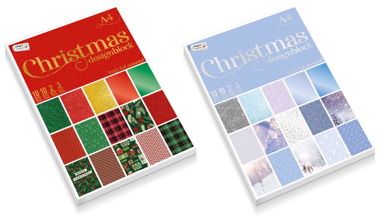 ΜΠΛΟΚ SCRAPBOOKING Α4 ΧΡΙΣΤΟΥΓΕΝΝΙΑΤΙΚΟ 25Φ, 120120GSM/270GSM, 2 ΣΧΕΔΙΑ
