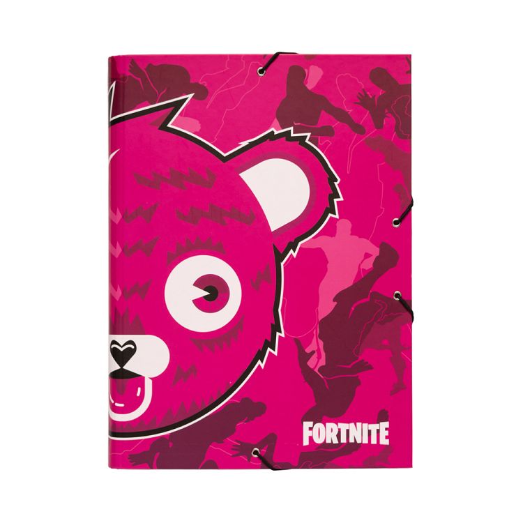 Κουτί σκληρό, 3cm ράχη, με Λάστιχο A4 FORTNITE