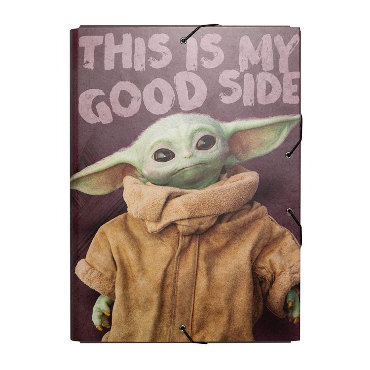 Κουτί σκληρό, 3cm ράχη, με Λάστιχο A4 STAR WARS THE MANDALORIAN