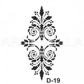 ΣΤΕΝΣΙΛ 20Χ30 D-19 ARTEBELLA ΣΧΕΔΙΟ VINTAGE